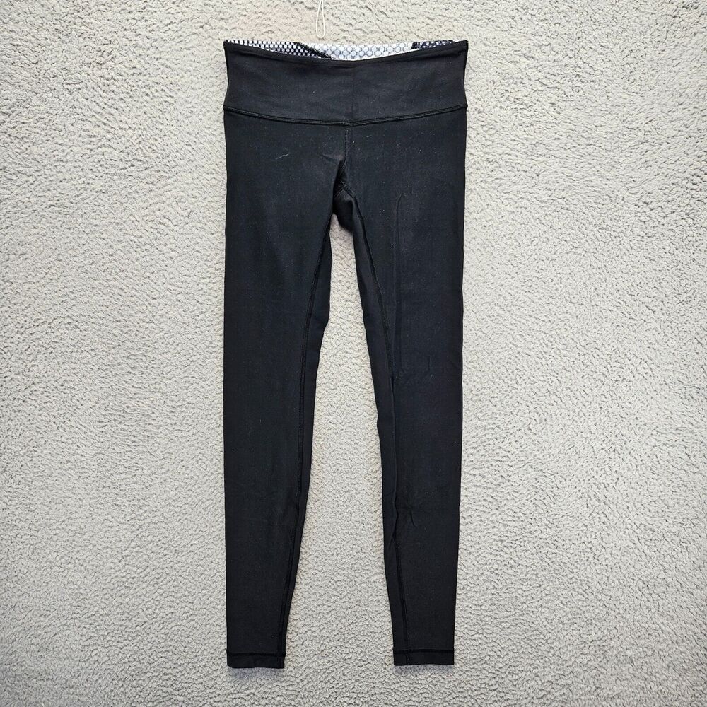 Lululemon Leggings Womens Size 6‎ Black Skinny Athletic Workout Gym Pants